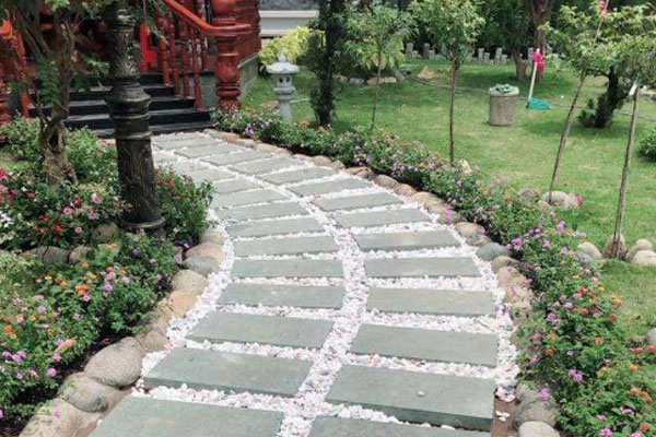 kho đá lát sân vườn thái bình