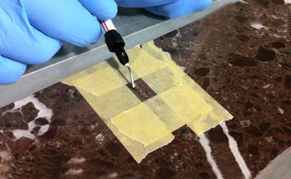 xử lý đá marble bị nứt