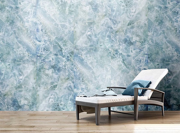 Lưu ý khi chọn đá ốp tường màu xanh