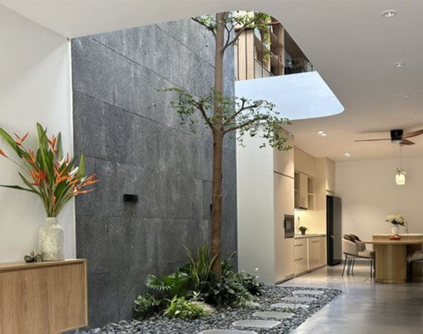 các loại đá ốp giếng trời