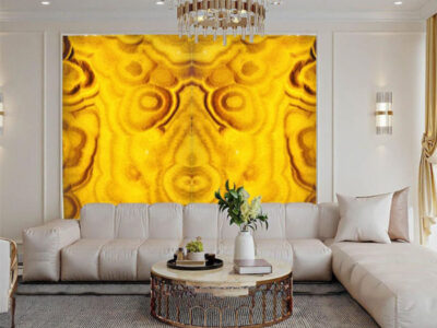 đá onyx xuyên sáng xu hướng trang trí nội thất