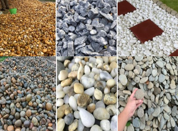 các loại đá cuội trang trí sân vườn