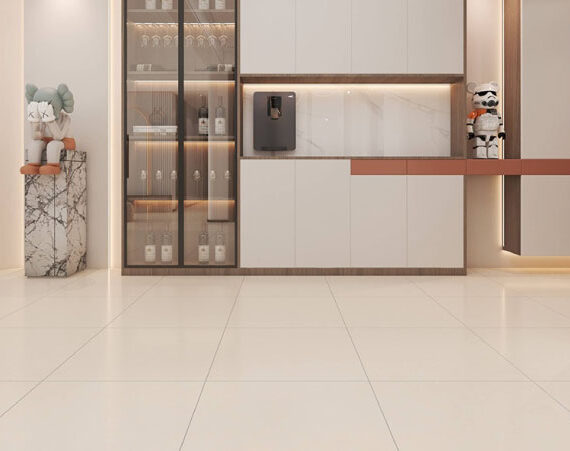 màu đá ốp lát giúp không gian rộng hơn